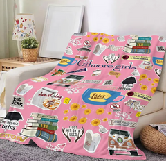 PINK Lukeโs Diner Fleece Blanket โ | Cozy Gilmore Girls Gift