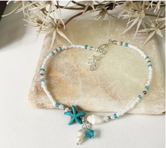 πβ¨ Beachy Bohemian Vintage-Style Starfish Anklet β¨π