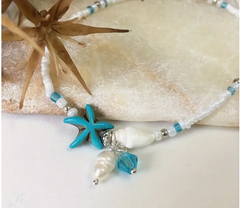 πβ¨ Beachy Bohemian Vintage-Style Starfish Anklet β¨π