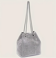 ✨ Rhinestone Purse Clutch Crossbody Bucket Bag ✨