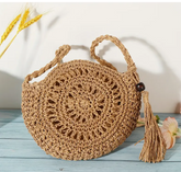 πΎ Pure Handmade Straw Woven Classic Fashion Crossbody Bag π