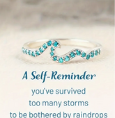 πβ¨Sparkling Tide Wave Design 925 Sterling Silver Ring with Shining Light Blue Zirconiaπβ¨