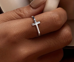 🙏Always Blessed Faith Cross Ring Band – 925 Sterling Silver🙏