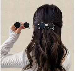 Super cute 3"x2" GOLD OR SILVER SUNGLASSES hair barrette brooch pin crafts