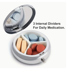 Metal Bumble Bee Pill Box Organizer Medicine Vitamins Cannabis Pot Stash Case