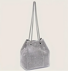 ✨ Rhinestone Purse Clutch Crossbody  Bucket Bag ✨