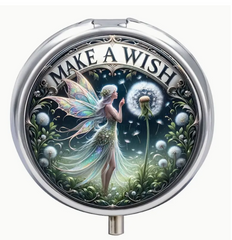 🌟 Make a Wish Fairy Dandelion Puff Travel Stash Pill Box 🌟