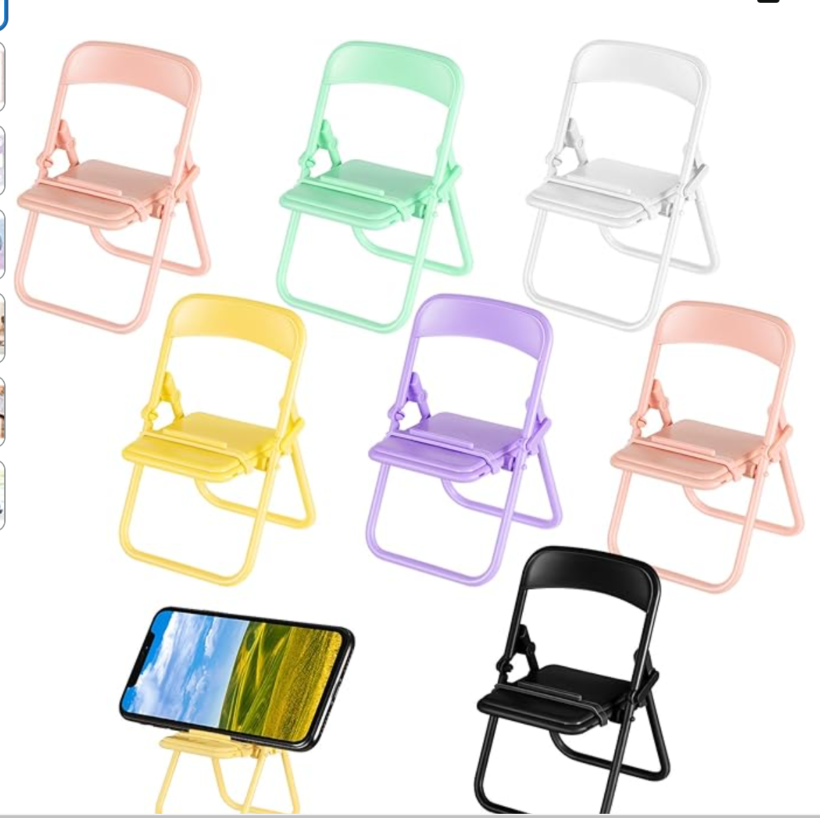 Mini Folding Chair Cell Holder - Minii Phone Holder Office Gift Party Favor