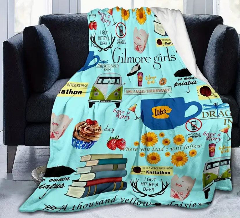 ☕ Gilmore Girls Luke's Diner Fleece Blanket 🛋️✨ (40x60")