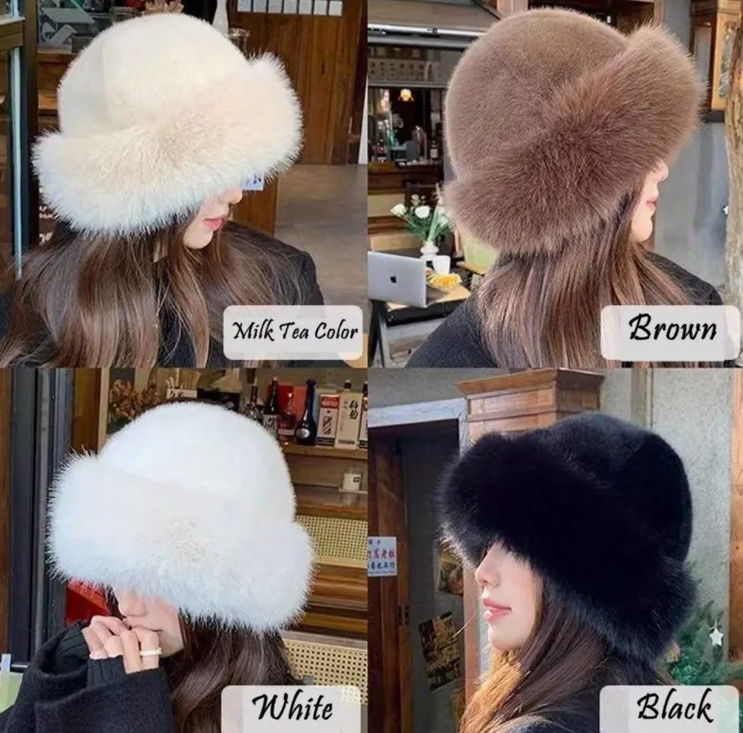 ❄️🧢 Best Seller! Women's Faux Mink Fur Hat – Mongolian Style 🧢❄️