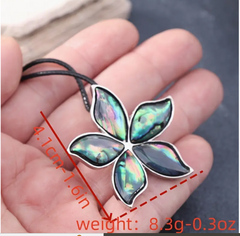 Casual & Elegant Beach Starfish Abalone Shell like Rope Cord Pendance Necklace