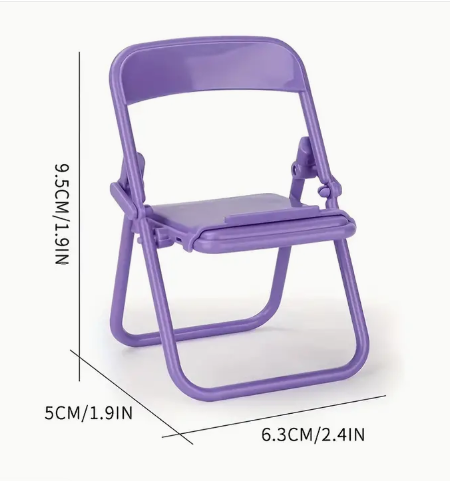 Mini Folding Chair Cell Holder - Minii Phone Holder Office Gift Party Favor