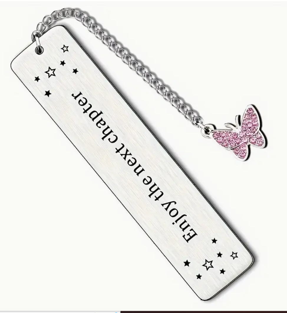 Butterfly Bookmark, "Enjoy the Next Chapter" Graduation Birthday Divorce Gift